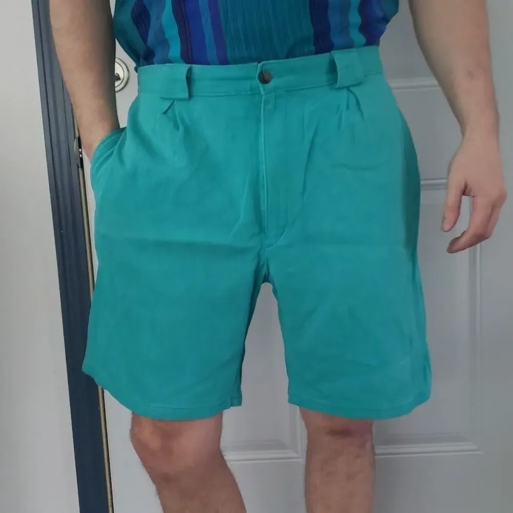80s/90s‎ Teal Men's Shorts